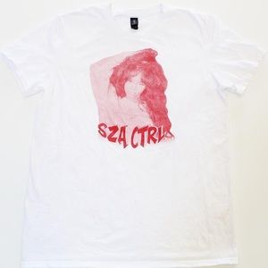 Sza Ctrl Central White Anvil Tee T-Shirt Men’s M